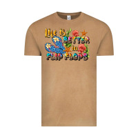 Vintage Camel life is better in flip flops summer Vintage Tee - JahusDesignShop