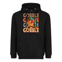 Black Gobble Gobble Gobble Heavyweight Hoodie - MaliasSmallBusiness