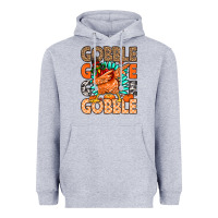 Heather Grey Gobble Gobble Gobble Heavyweight Hoodie - MaliasSmallBusiness