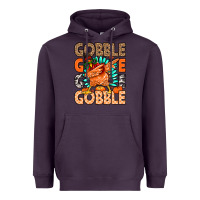Plum Gobble Gobble Gobble Heavyweight Hoodie - MaliasSmallBusiness