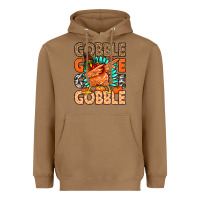 Toasted Coconut Gobble Gobble Gobble Heavyweight Hoodie - MaliasSmallBusiness