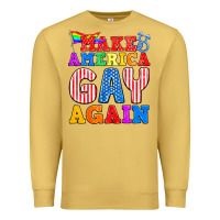 Antique Gold Make America Gay Again Premium Sweatshirt - BundleAndBundleShop
