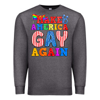 Charcoal Heather Make America Gay Again Premium Sweatshirt - BundleAndBundleShop