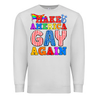Dove Grey Make America Gay Again Premium Sweatshirt - BundleAndBundleShop