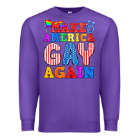 Purple Make America Gay Again Premium Sweatshirt - BundleAndBundleShop