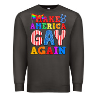 Smoke Make America Gay Again Premium Sweatshirt - BundleAndBundleShop