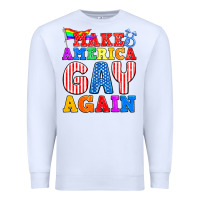 White Make America Gay Again Premium Sweatshirt - BundleAndBundleShop