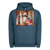Pigment Midnight Navy never retring from reading Urban Hoodie - TumblerDesignByShophia