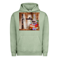 Pigment Oil Green never retring from reading Urban Hoodie - TumblerDesignByShophia