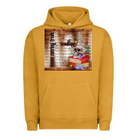 Pigment Peanut Butter never retring from reading Urban Hoodie - TumblerDesignByShophia