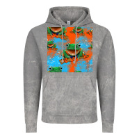 Cloud Rock funny frogs seamless pattern Vintage Hoodie - HRA Design Shop