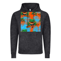 Vintage Black funny frogs seamless pattern Vintage Hoodie - HRA Design Shop