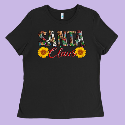 Santa Claus Ladies Tee Designed By Adodesignshop