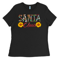 Black santa claus Ladies Tee - AdoDesignShop