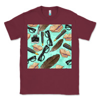 Burgundy literature seamless pattern Classic Tee - BundleAndBundleShop