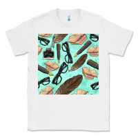 White literature seamless pattern Classic Tee - BundleAndBundleShop