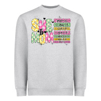 Heather Grey she is mom Heavyweight Sweatshirt - JahusDesignShop