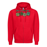 Red god says i am patrick's day Zipper Hoodie - MaliasSmallBusiness