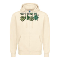 Sandshell god says i am patrick's day Zipper Hoodie - MaliasSmallBusiness