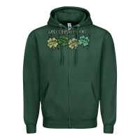 Sports Green god says i am patrick's day Zipper Hoodie - MaliasSmallBusiness