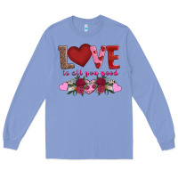 Colony Blue love is all you need Long Sleeve Tee - AdoDesignShop