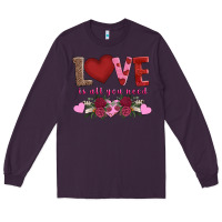 Plum love is all you need Long Sleeve Tee - AdoDesignShop
