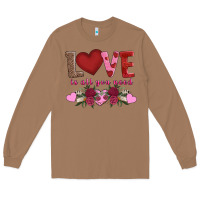 Toasted Coconut love is all you need Long Sleeve Tee - AdoDesignShop