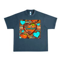 Midnight Navy teacher hearts Urban Heavy Tee - JahusDesignShop