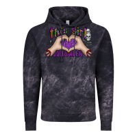 Cloud Black this girl loves halloween Vintage Hoodie - CowhideDigitalArt