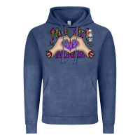 Vintage Denim this girl loves halloween Vintage Hoodie - CowhideDigitalArt