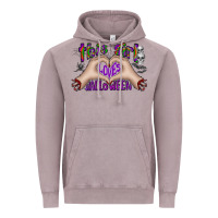 Vintage Zinc this girl loves halloween Vintage Hoodie - CowhideDigitalArt