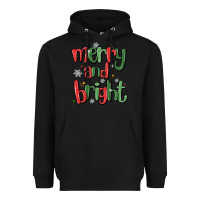 Black merry and bright Heavyweight Hoodie - MaliasSmallBusiness