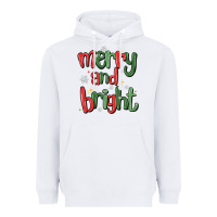 White merry and bright Heavyweight Hoodie - MaliasSmallBusiness