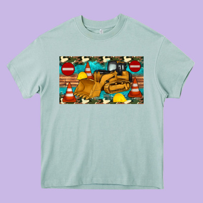 Bulldozer Sippy Heavy Core Tee Designed By Artiststas