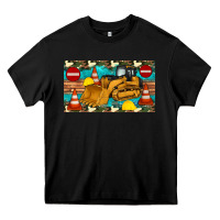Black bulldozer sippy Heavy Core Tee - Artiststas