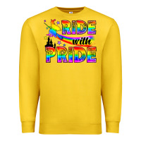 Lemon Western LGBTQ+ Ride With Pride Premium Sweatshirt - BundleAndBundleShop