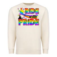 Sandshell Western LGBTQ+ Ride With Pride Premium Sweatshirt - BundleAndBundleShop