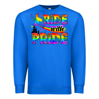 True Royal Western LGBTQ+ Ride With Pride Premium Sweatshirt - BundleAndBundleShop
