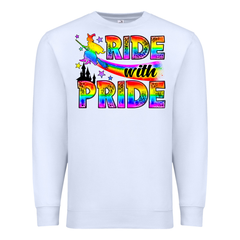 Western Lgbtq+ Ride With Pride Premium Sweatshirt by BundleAndBundleShop | Teevron