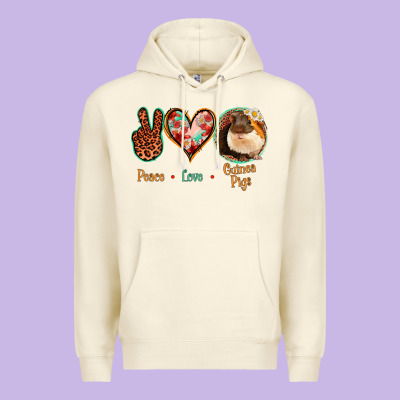 Peace Love Guinea Pigs Premium Hoodie Designed By Bettercallsaul