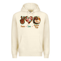 Sandshell Peace Love Guinea Pigs Premium Hoodie - Bettercallsaul