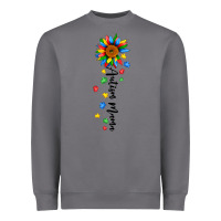 Storm autism mama sunflower black Heavyweight Sweatshirt - JahusDesignShop