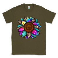 Army Green sunflower tie dye Classic Tee - JahusDesignShop