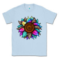 Dusty Blue sunflower tie dye Classic Tee - JahusDesignShop