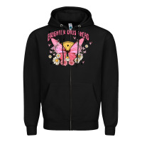 Black brighter days ahead Zipper Hoodie - MaliasSmallBusiness