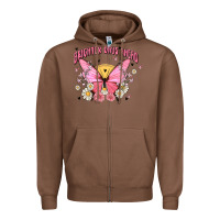 Chestnut brighter days ahead Zipper Hoodie - MaliasSmallBusiness