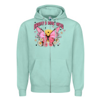 Seafoam brighter days ahead Zipper Hoodie - MaliasSmallBusiness
