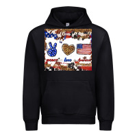 Black peace love america Urban Hoodie - TumblerDesignByShophia
