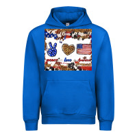 Cobalt peace love america Urban Hoodie - TumblerDesignByShophia