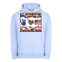 Pigment Grape Ice peace love america Urban Hoodie - TumblerDesignByShophia